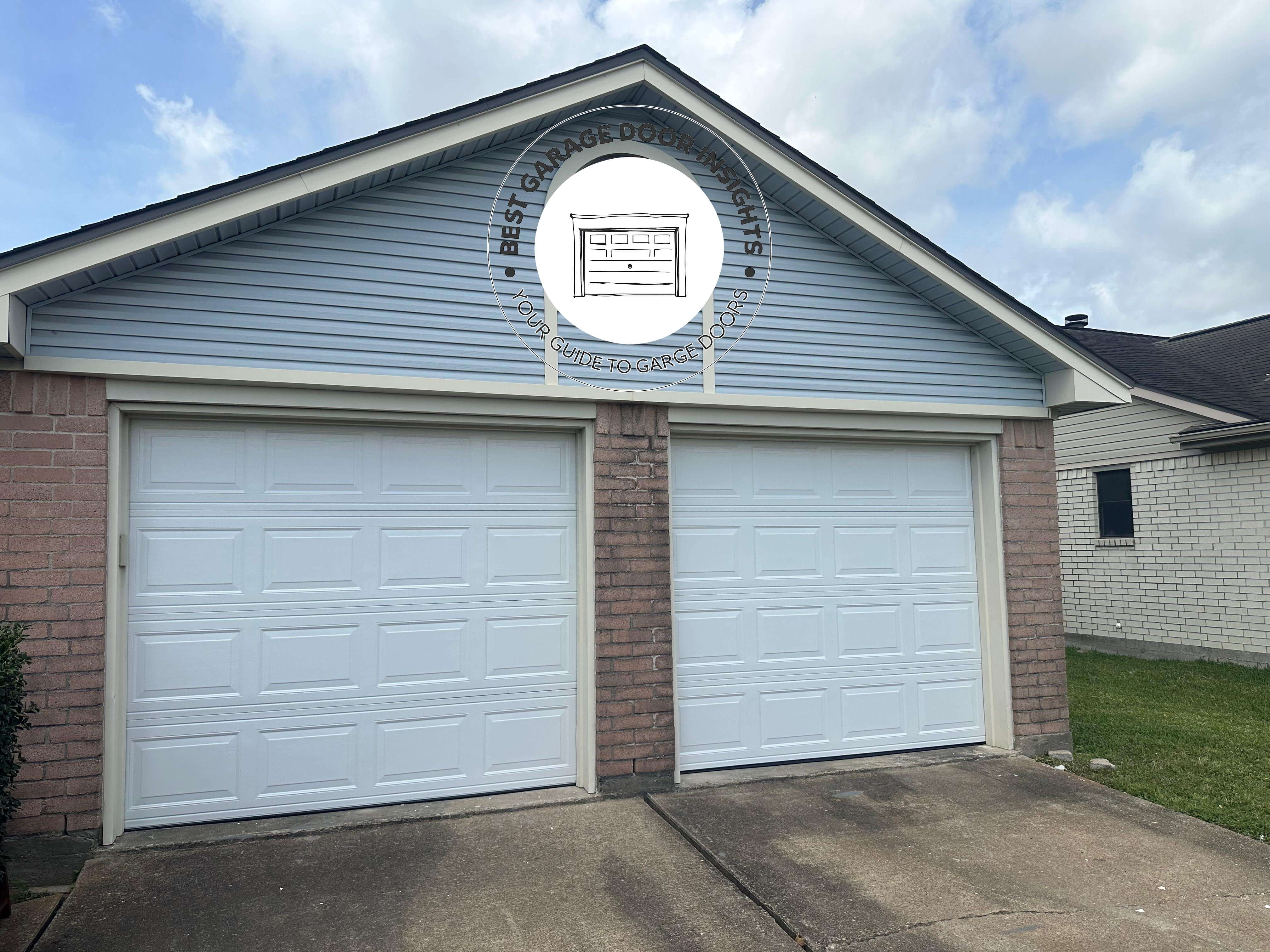 white-single-car-garages-short-panel